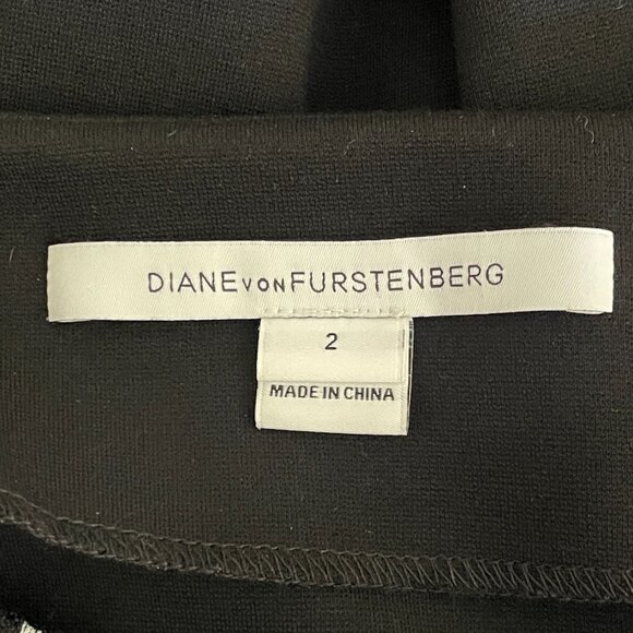 Diane Von Furstenberg DVF Panel Marta Black & White Pencil Skirt-Sz.2 - Picture 4 of 10